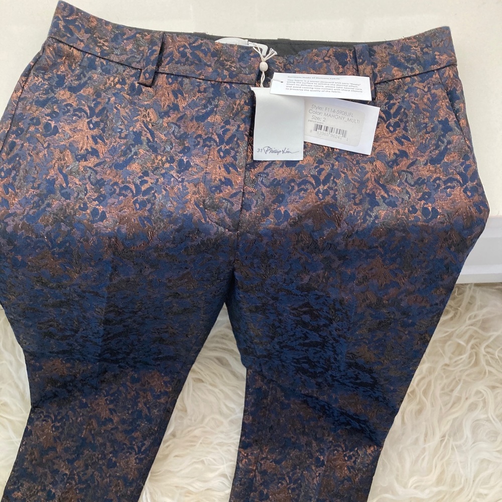 3.1 PHILLIP LIM Printed Straight Leg Pants - Picture 5 of 9